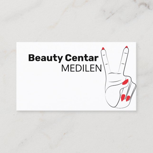 Pedicure and manicure business cards (Front)