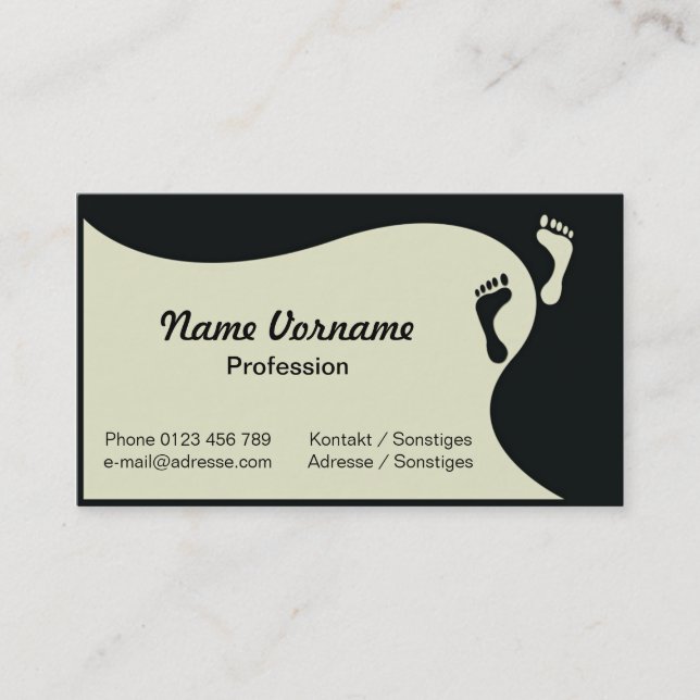 pedicure business card (Front)