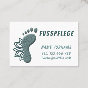 pedicure business card