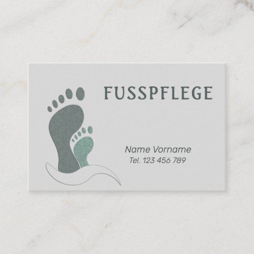 pedicure business card