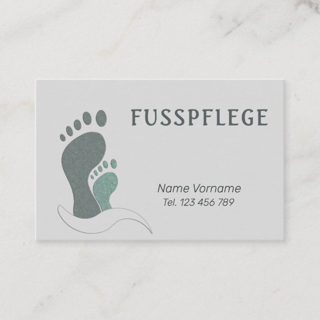 pedicure business card (Front)