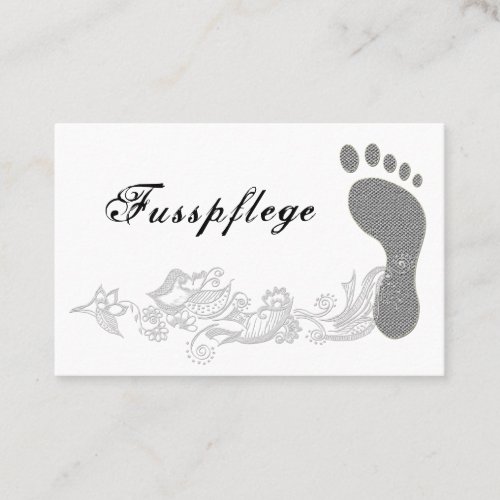 pedicure business card