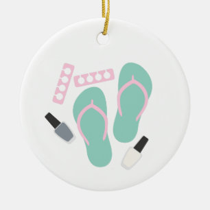 Pedicure Ceramic Ornament