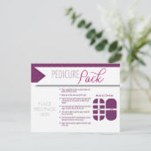 Pedicure Pack - Card with Envelope (Standing Front)