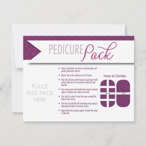 Pedicure Pack _ Card with Envelope