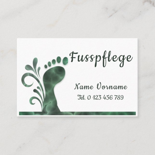 pedicure - podologist business card (Front)