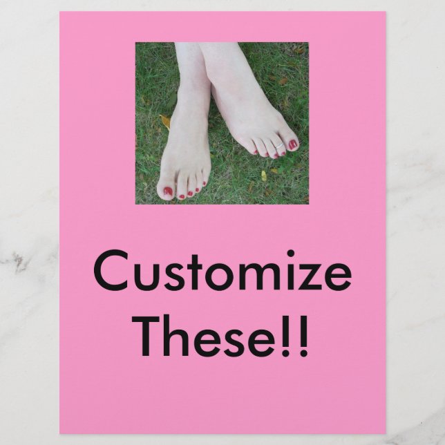 Pedicure Salon Flyers-Customize! Flyer (Front)