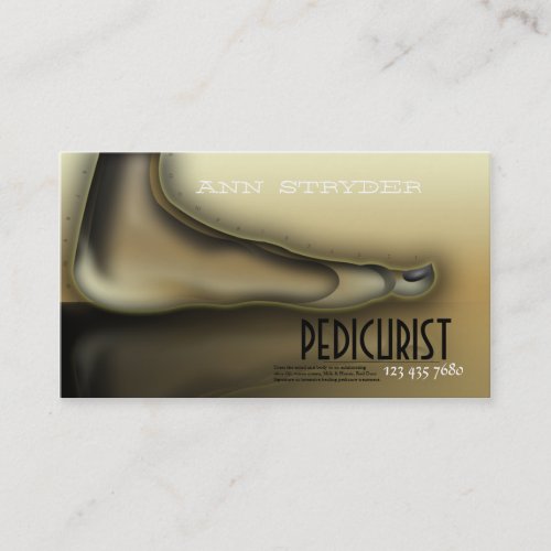 PedicuristFootToe Specialist Business Card