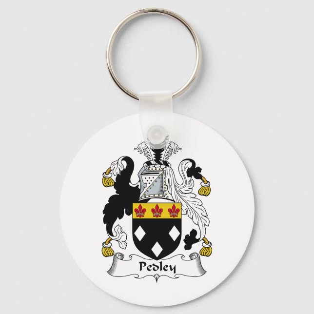 Pedley Family Crest Keychain (Front)