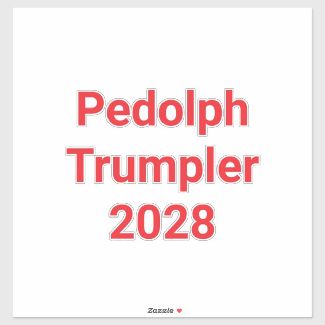 Pedolph Trumpler 2028 Hankamer Artjunkhaus Comic  Sticker (Sheet)