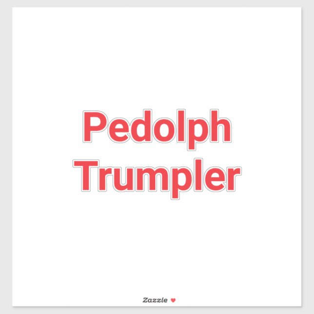 Pedolph Trumpler Hankamer Artjunkhaus Comic Art Sticker (Sheet)