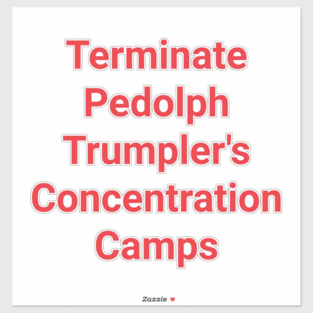 Pedolph Trumpler Illegal Camp Hankamer Artjunkhaus Sticker (Sheet)