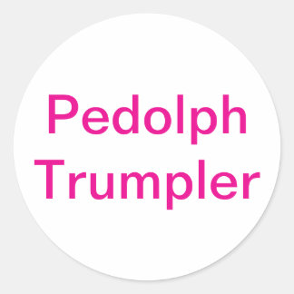 Pedolph Trumpler Splash-Art Hankamer Artjunkhaus Classic Round Sticker