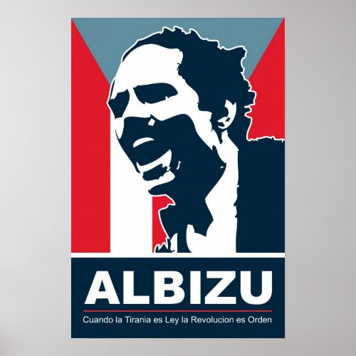 Pedro Albizu Campos _ Bandera Poster