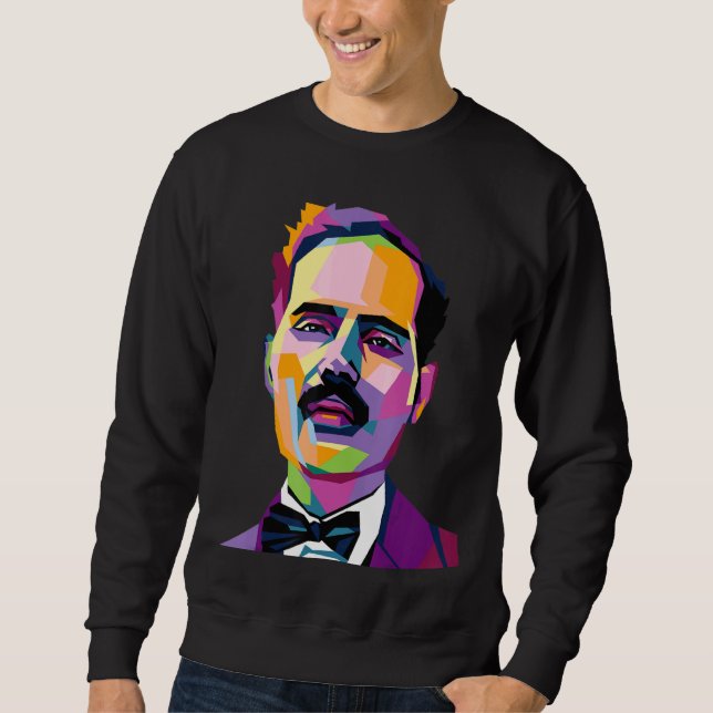 Pedro Albizu Campos Puerto Rico History Resiste Po Sweatshirt (Front)