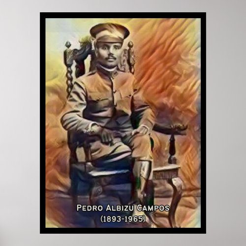 Pedro Albizu Campos Vintage Poster