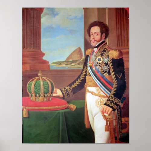 Pedro I  Emperor of Brazil 1825 Poster