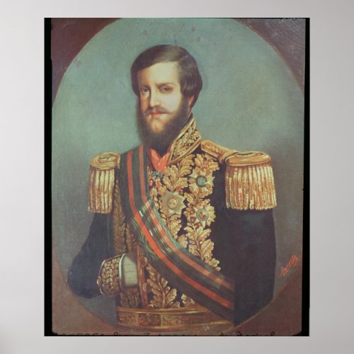 Pedro II  Emperor of Brazil Poster
