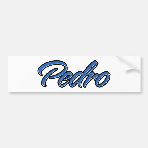 Pedro Name blue Aufkleber Sticker Autoaufkleber