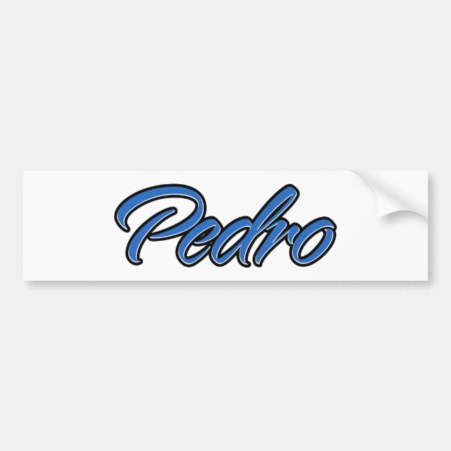 Pedro Name blue Aufkleber Sticker Autoaufkleber (Front)