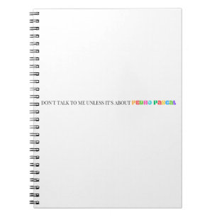 Pedro Pascal Funny Rainbow Notebook Journal