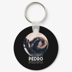 Pedro Racoon Dance Popular Internet Meme Mapache D Keychain