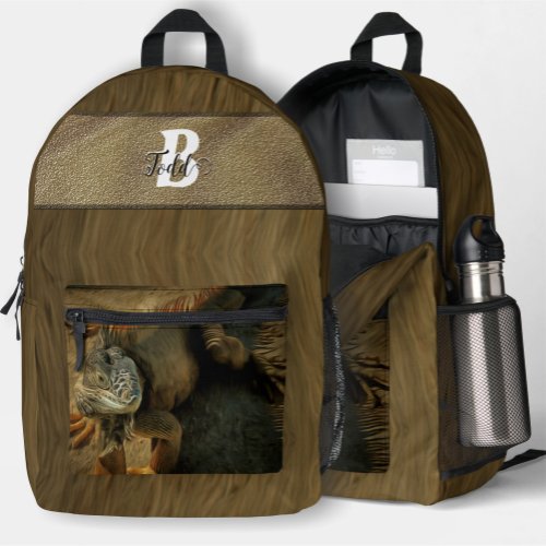 Pedro the Iguana 0768 Printed Backpack