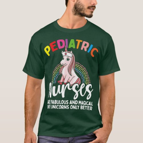 PEDS Nurse Children Unicorn Magical Pediatric Nurs T_Shirt