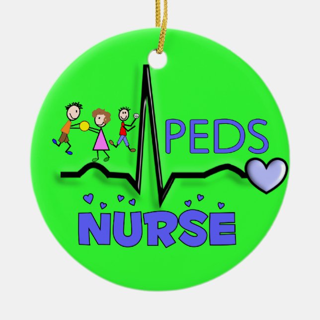 PEDS NURSE Christmas Ornament (Front)