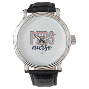 Peds Nurse Teddy Bear Vintage Shirt Design_1 Watch