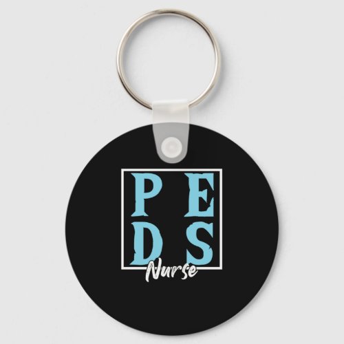 Peds Pediatric Nurse Doctor Pediatrician Job Gift Keychain