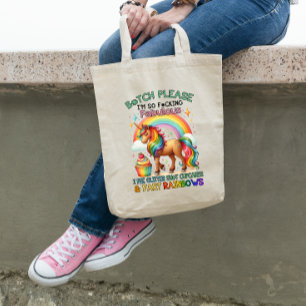 Pee Glitter, Cupcakes, & Fart Rainbows Tote Bag