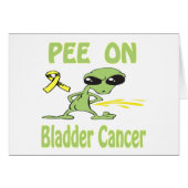 Pee On Bladder Cancer Card (Front Horizontal)
