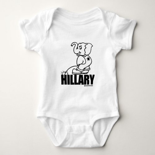 Pee on Hillary Baby Bodysuit