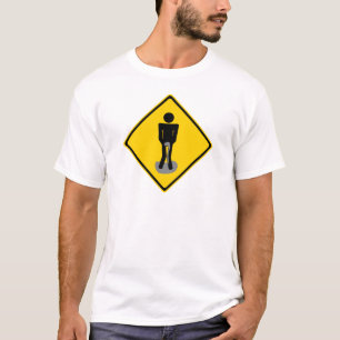 Pee Pants Road Sign T-Shirt
