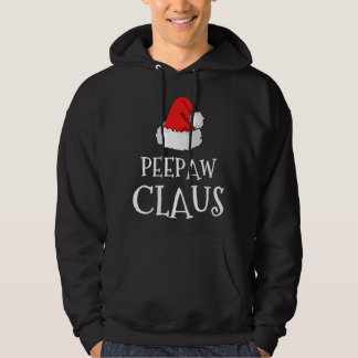 Pee-Paw Claus Christmas Hat Matching Pajama Pj Pee Hoodie