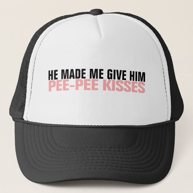 PEE PEE KISSES TRUCKER HAT (Front)