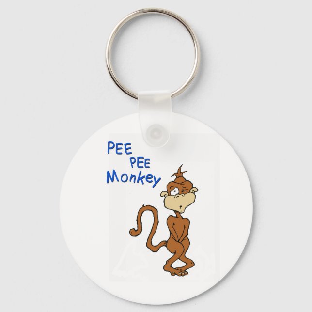 Pee Pee Monkey Keychain (Front)