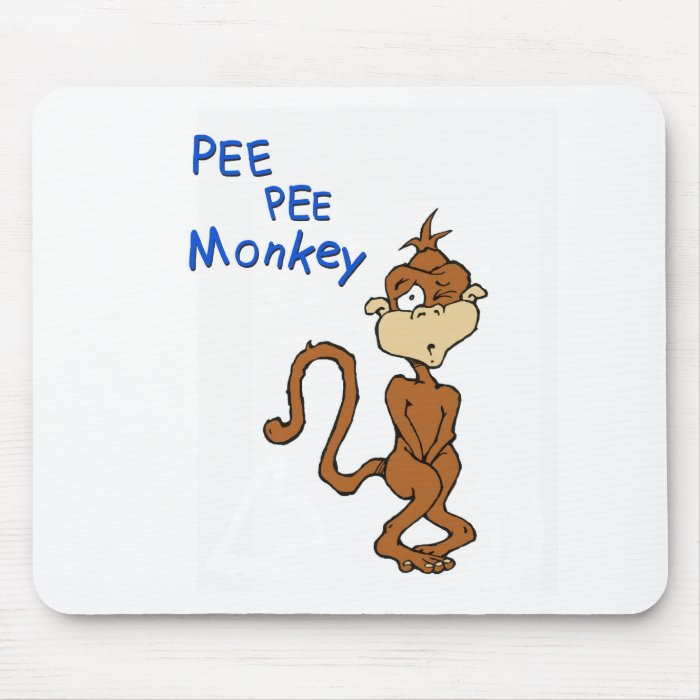 Pee Pee Monkey Mouse Pads