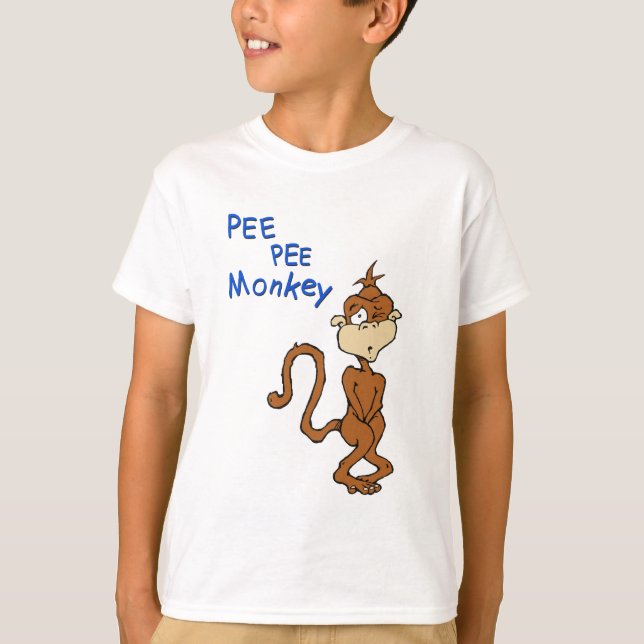 Pee Pee Monkey T-Shirt (Front)