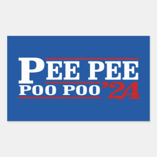 Pee Pee Poo Poo 2024 Rectangular Sticker