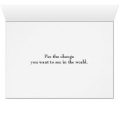 Pee the change you want to see: Peace (Inside Horizontal (Bottom))