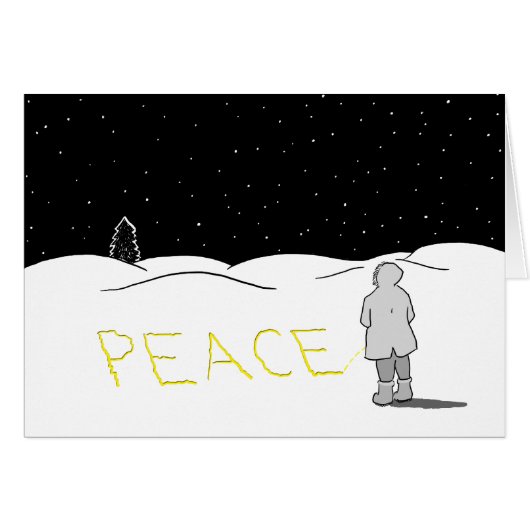 Pee the change you want to see: Peace (Front Horizontal)