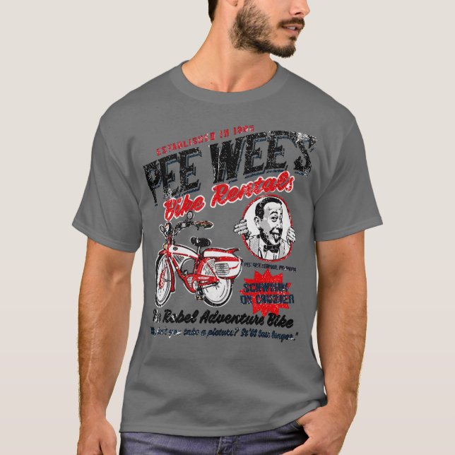 Pee Wee Herman Bike Rentals T-Shirt (Front)