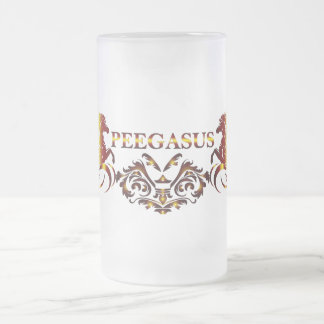 Peegasus Beer Glass Frosted Glass Beer Mug