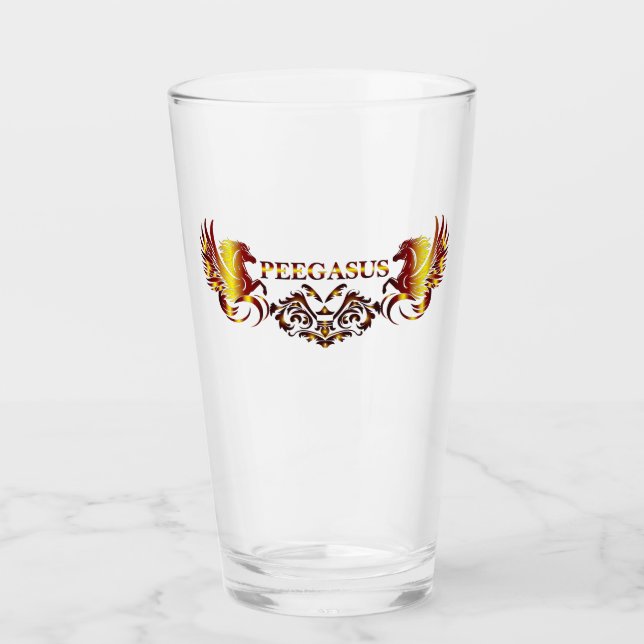 Peegasus Drinkware Glass (Front)