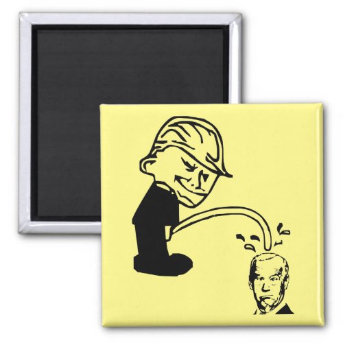 Peeing On Biden  USAPatriotGraphics   Magnet