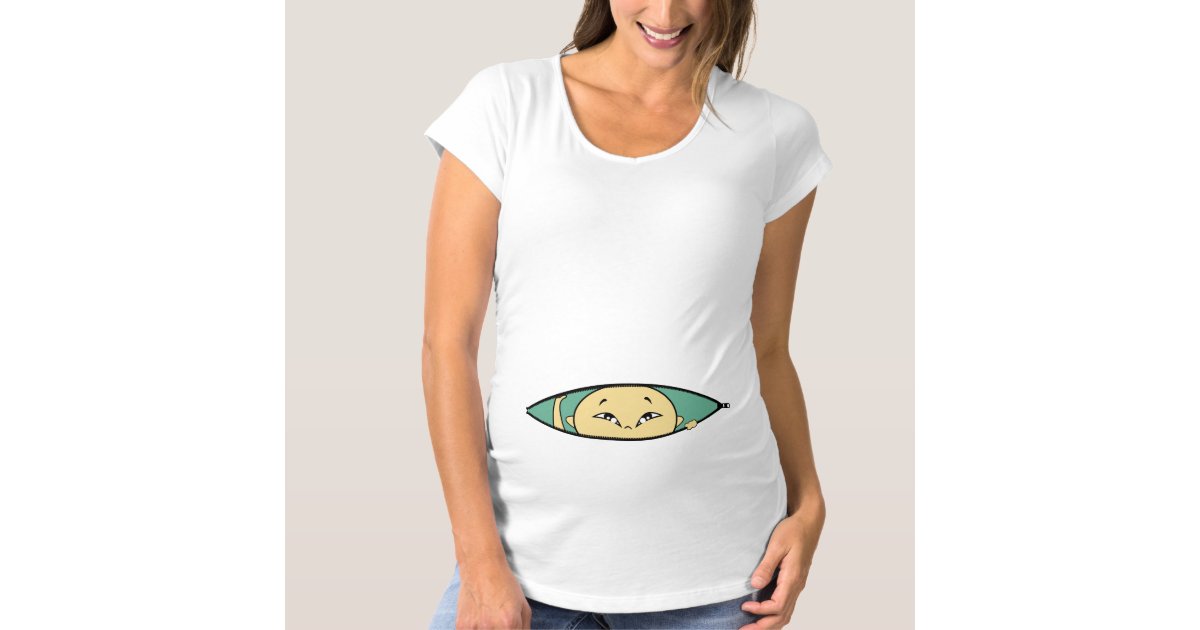 Peek A Boo Asian Baby Boy Maternity T Shirt Zazzle Com