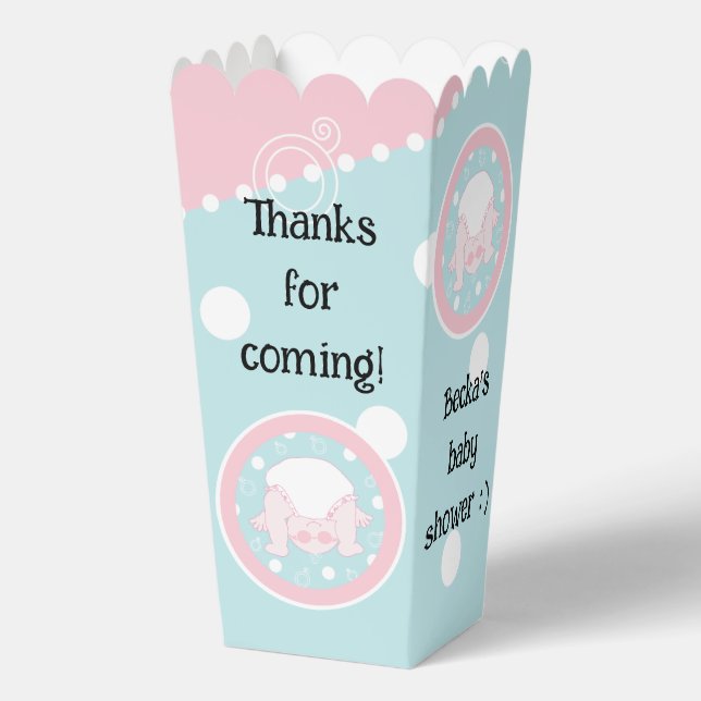 Peek a Boo Baby Shower Favor Boxes (Front)