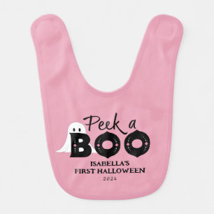 Peek a Boo Baby's 1st Halloween Baby Bib